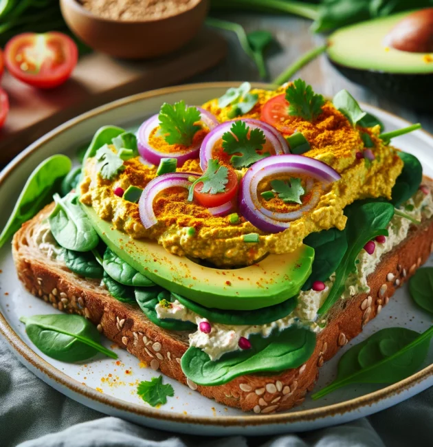 Toast s Tofu pomazankou a avokádom