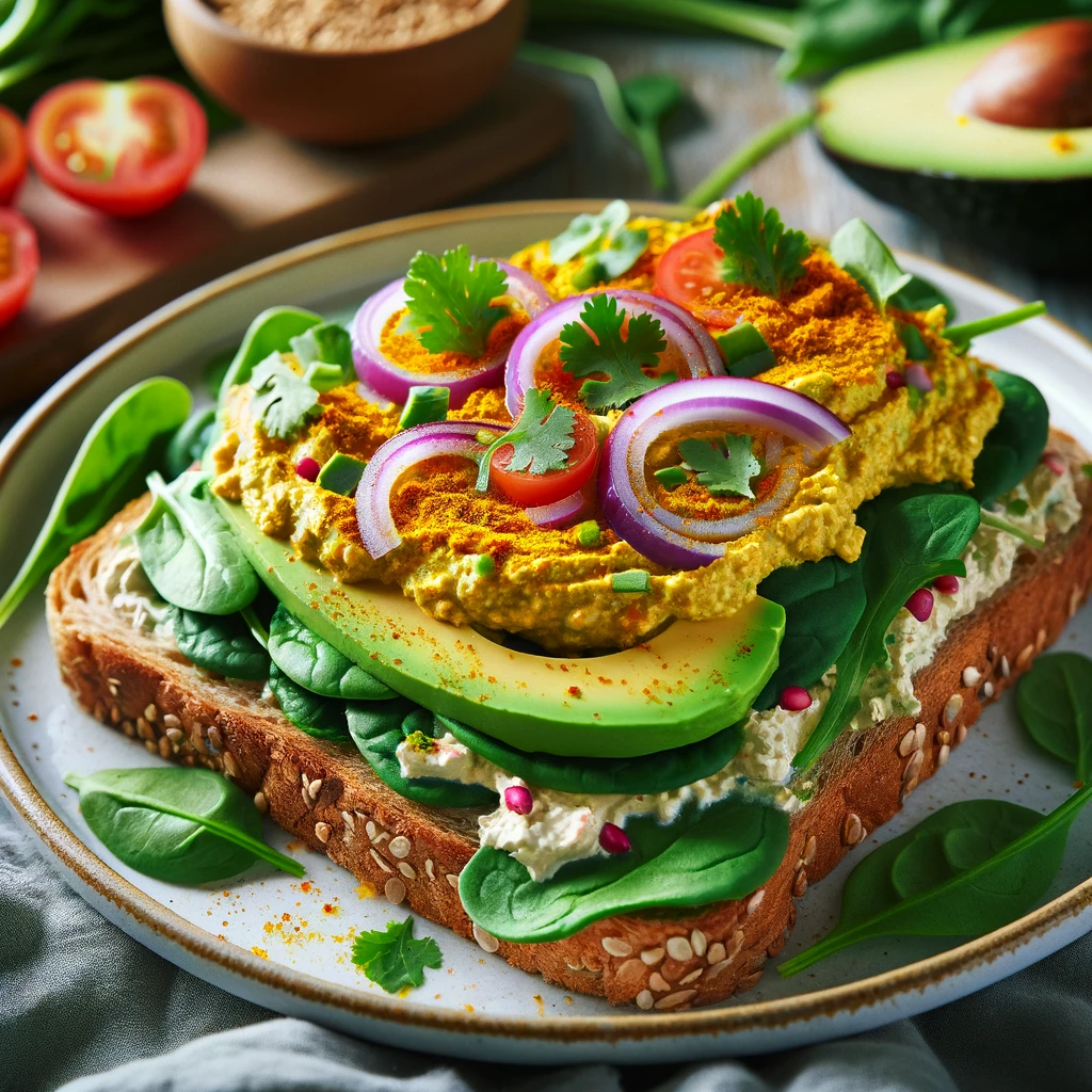 Toast s Tofu pomazankou a avokádom